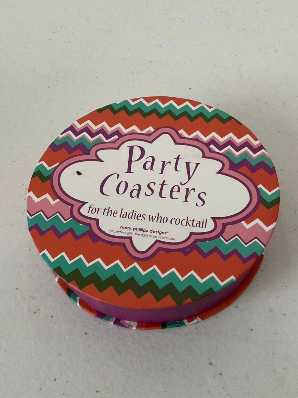 Mary Phillips Chevron Party Coasters